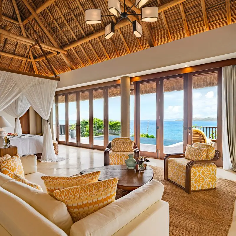 Hotel Portobello Coveñas Hillrise Villa Bedroom With Ocean View